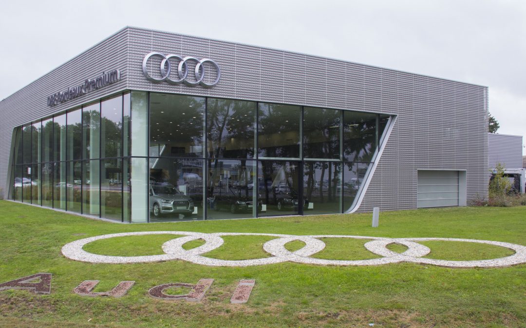 Construction bâtiment d’exposition concession Audi de Mérignac (33)